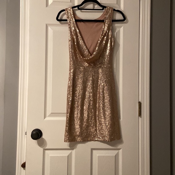 Shine Time Gold Sequin Dress - Picture 6 of 7